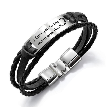 Personalised Engraved Men Bracelet - Gift for Father-Jessemade AU
