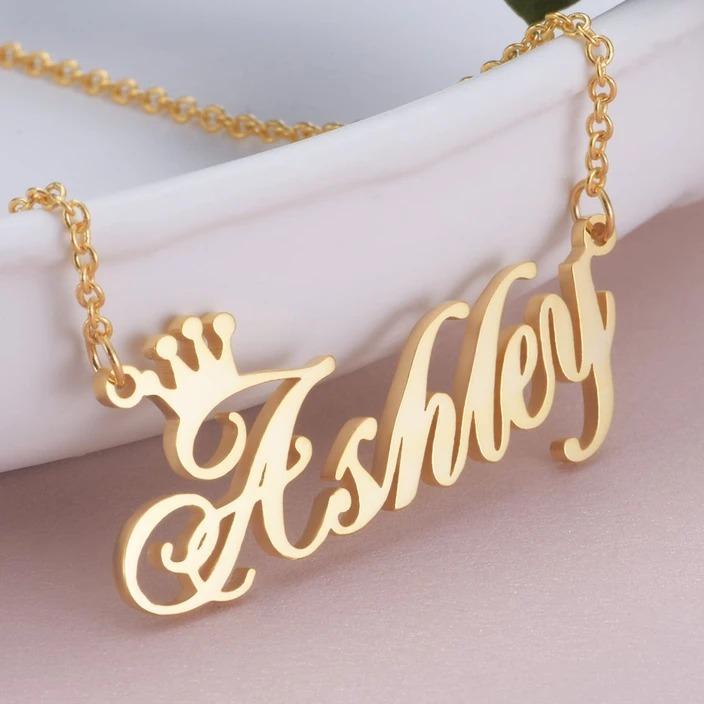 Personalised Necklace Custom 1 Name Necklace Gift For Women-Jessemade AU