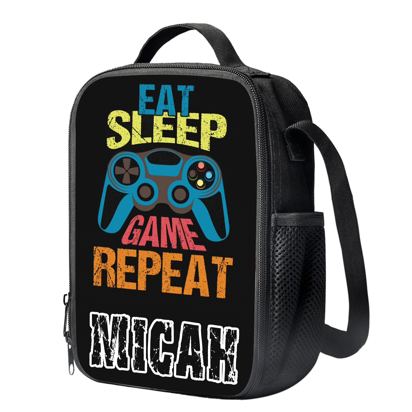 Custom Name Lunch Bag Personalised Game Handle Lunch Box Gifts for Kids-Jessemade AU