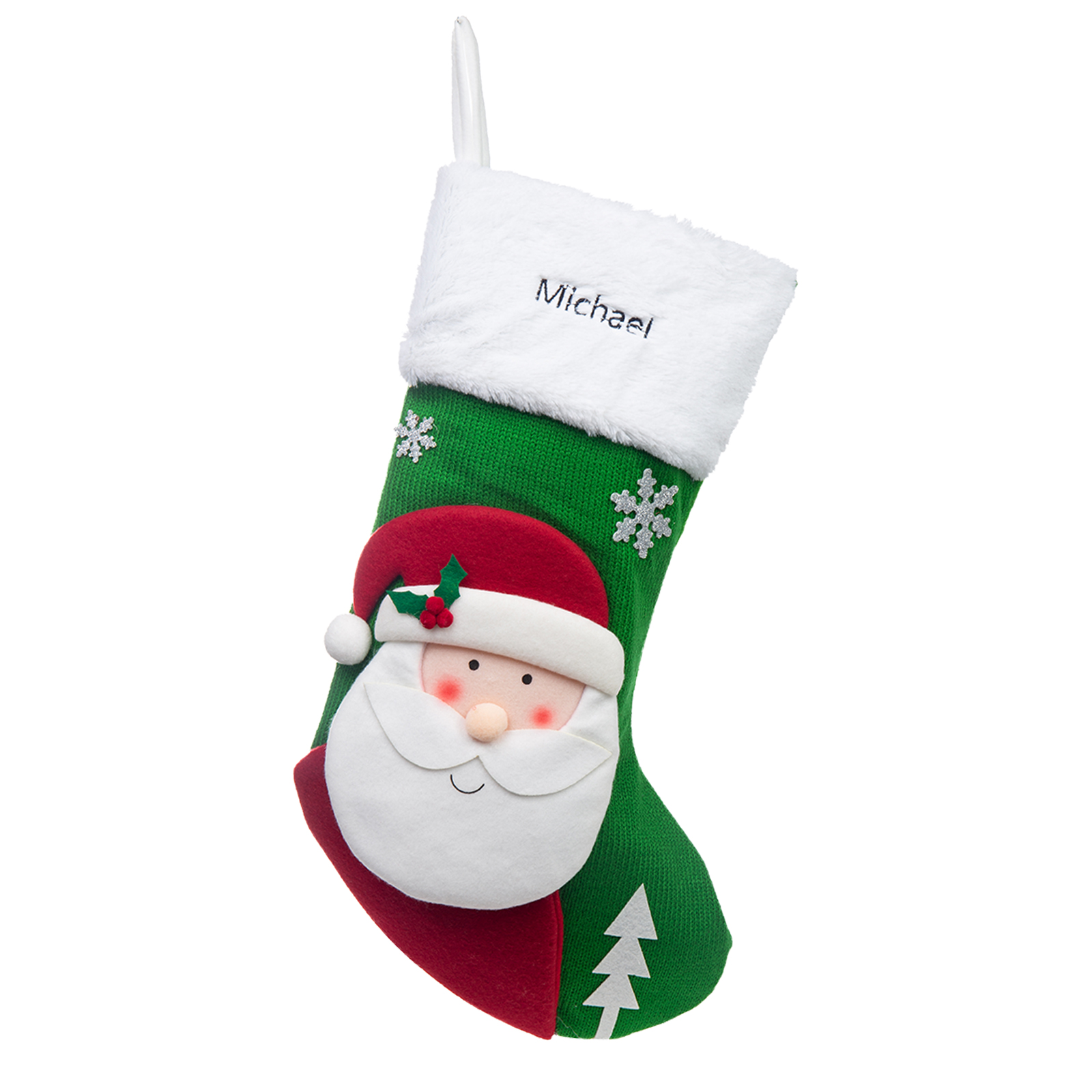 Custom Christmas Needlepoint Stockings Personalised Name Knitting Stockings Decoration-Jessemade AU