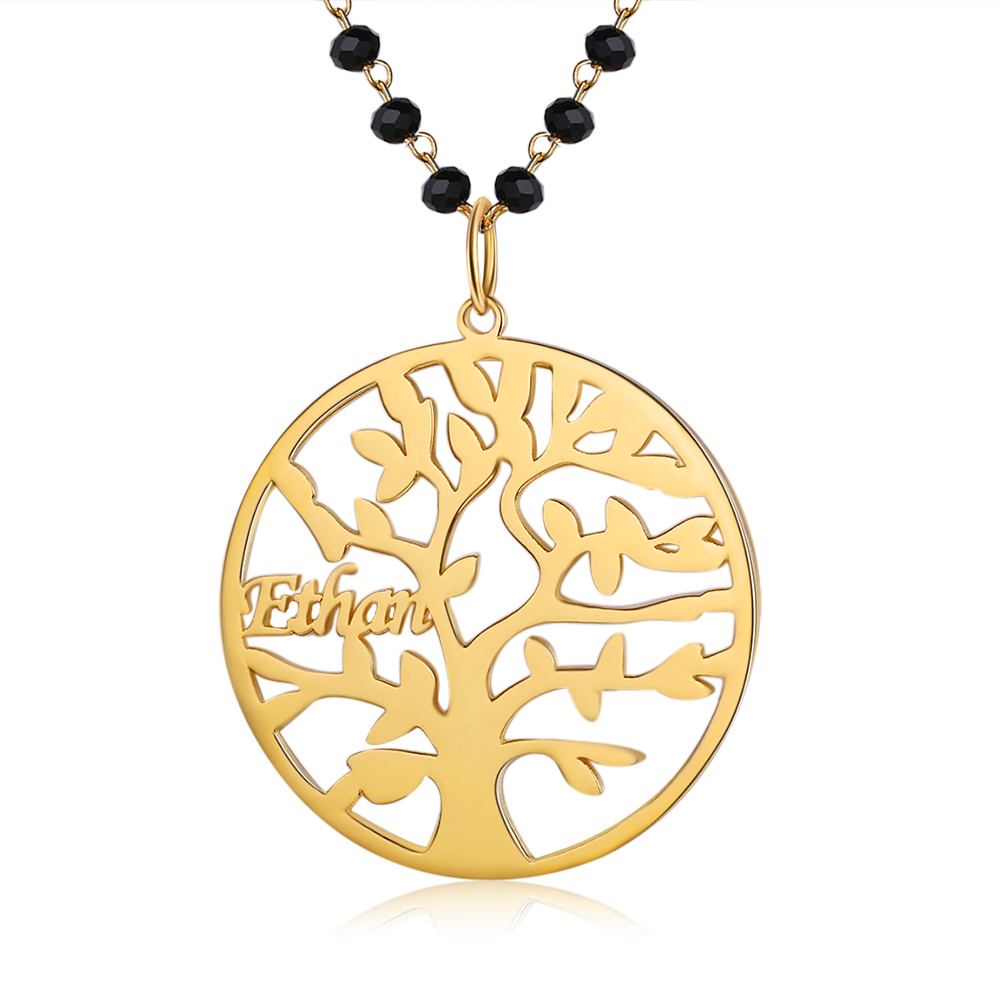 Personalised Family Tree Necklace Custom 1 Name Necklace Gift For Mother-Jessemade AU