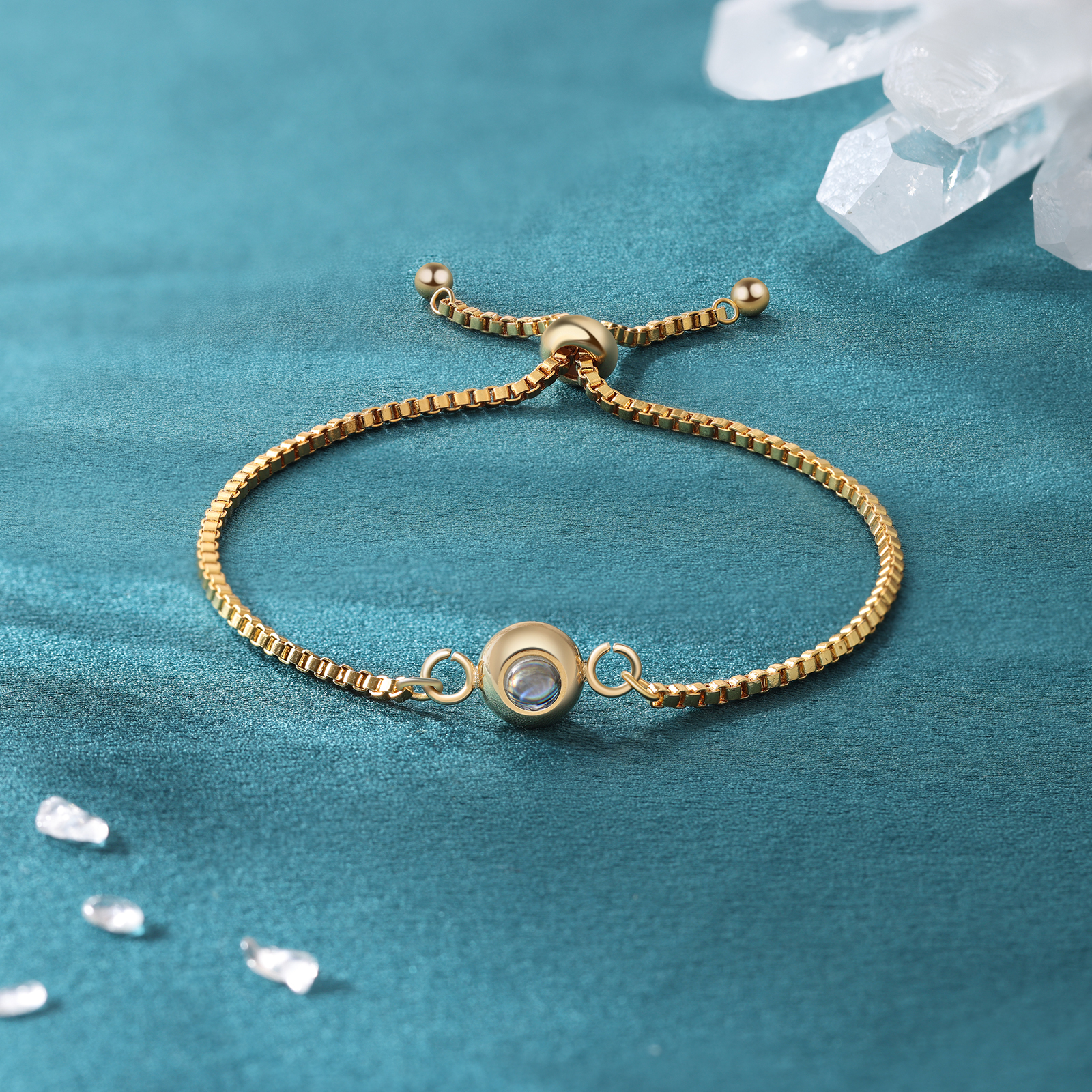 Personalised Projection Bracelet Custom Colourful Photo Bracelet Adjustable Couple Bracelet Personalised Gift for Her-Jessemade AU