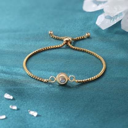 Personalised Projection Bracelet Custom Colourful Photo Bracelet Adjustable Couple Bracelet Personalised Gift for Her-Jessemade AU