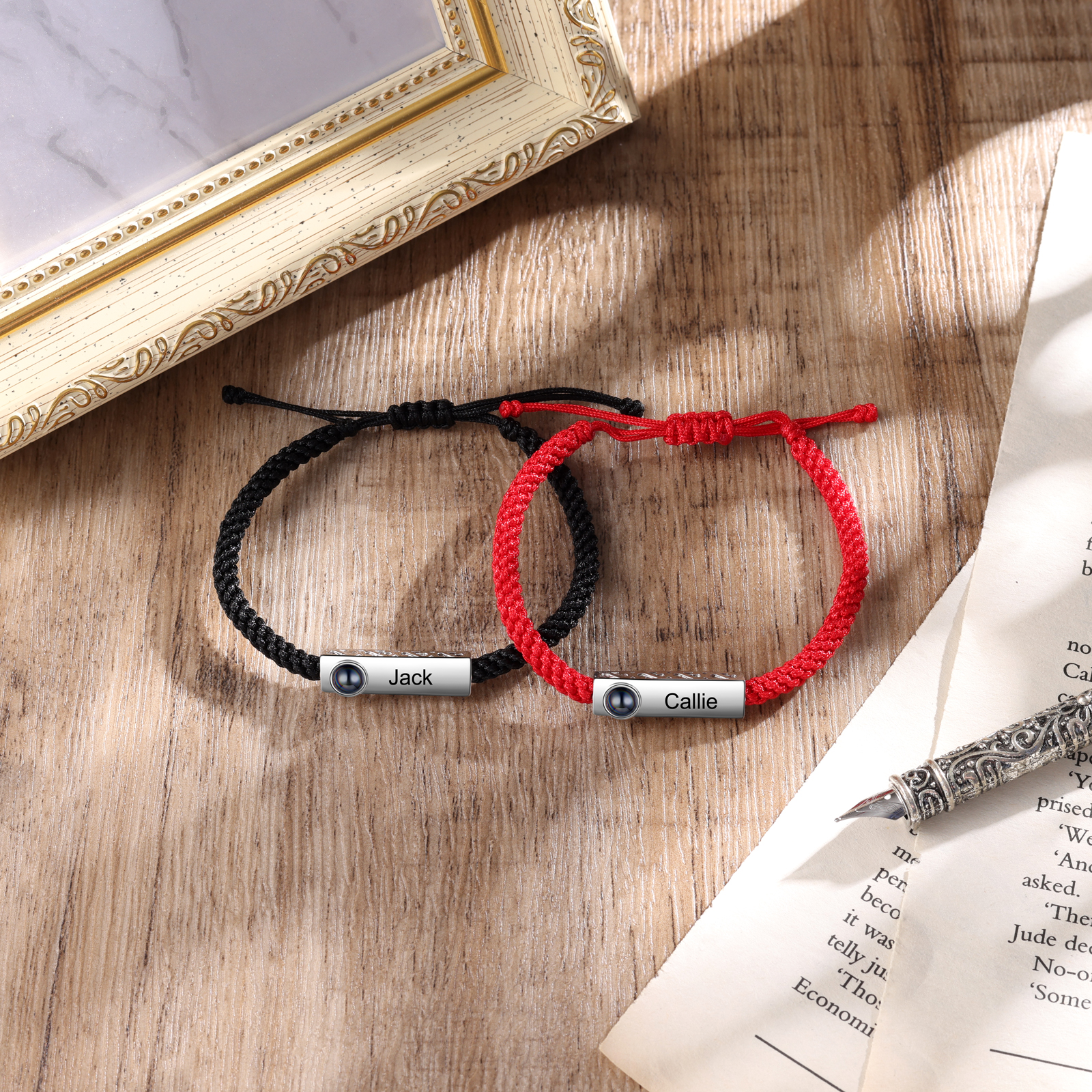 Personalised Projection Bracelet Custom Photo Couple Bracelet Creative Gift for Her-Jessemade AU