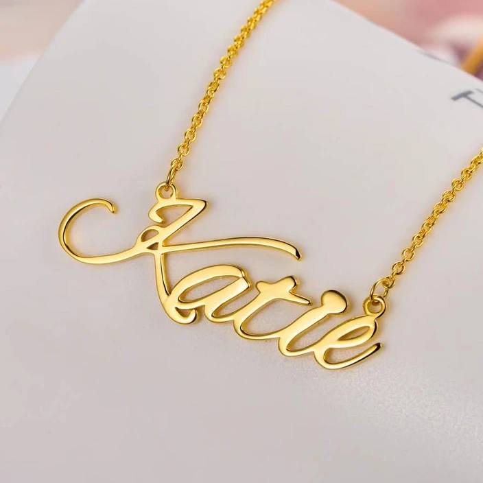 Personalised Necklace Custom 1 Name Necklace Gift For Women-Jessemade AU