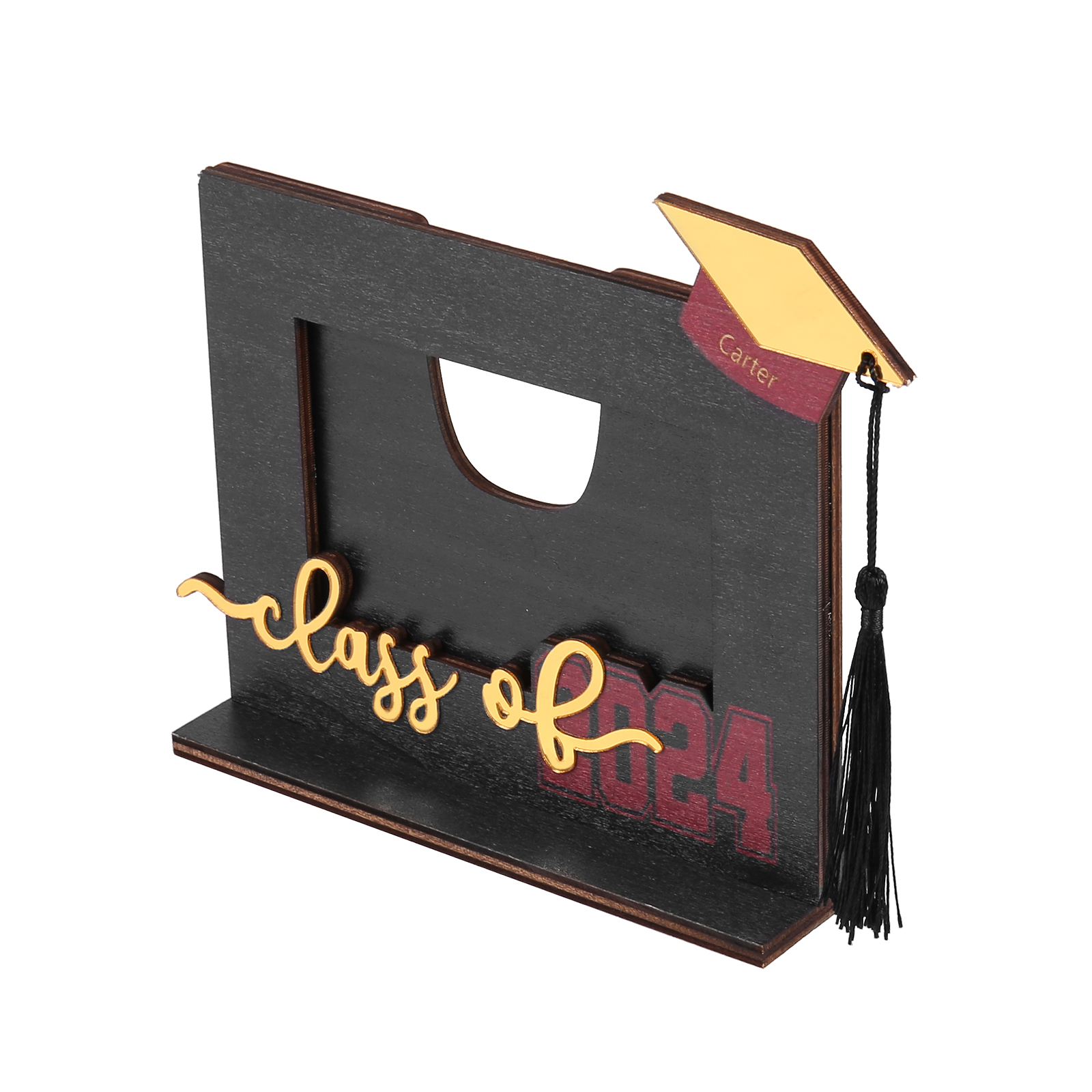 Class of 2024 Personalised Graduation Photo Frame Custom Name & Photo Wooden Frame Creative Gifts-Jessemade AU