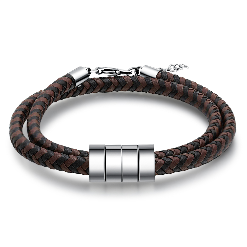 Personalised 4 Beads Men's Bracelet For Him-Jessemade AU