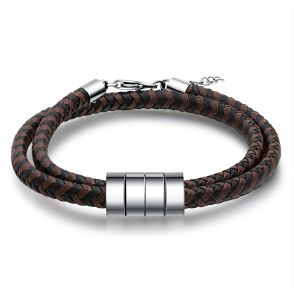 Personalised 4 Beads Men's Bracelet For Him-Jessemade AU