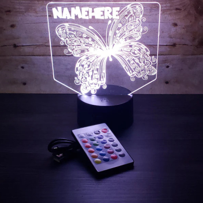 Personalised Butterfly Lamp Personalised LED Sign Custom Colourful Name Night Light Gifts For Kids-Jessemade AU