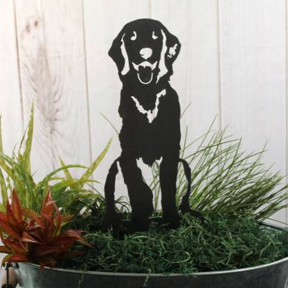Golden Retriever Metal Dog Silhouette Garden Yard Decoration-Jessemade AU