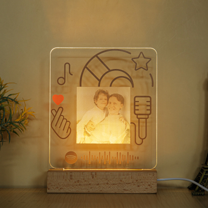 Personalised Spotify Code Photo LED Night Light-Can Play Music-Interesting-Jessemade AU