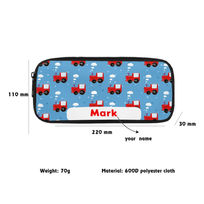 Custom Name Pen Case Personalised  Small Cars Pen Bag Back to School Gifts for Students-Jessemade AU