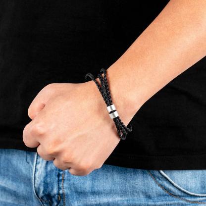 Personalised Men's Bracelets Charm Bracelet Gift for Dad-Jessemade AU