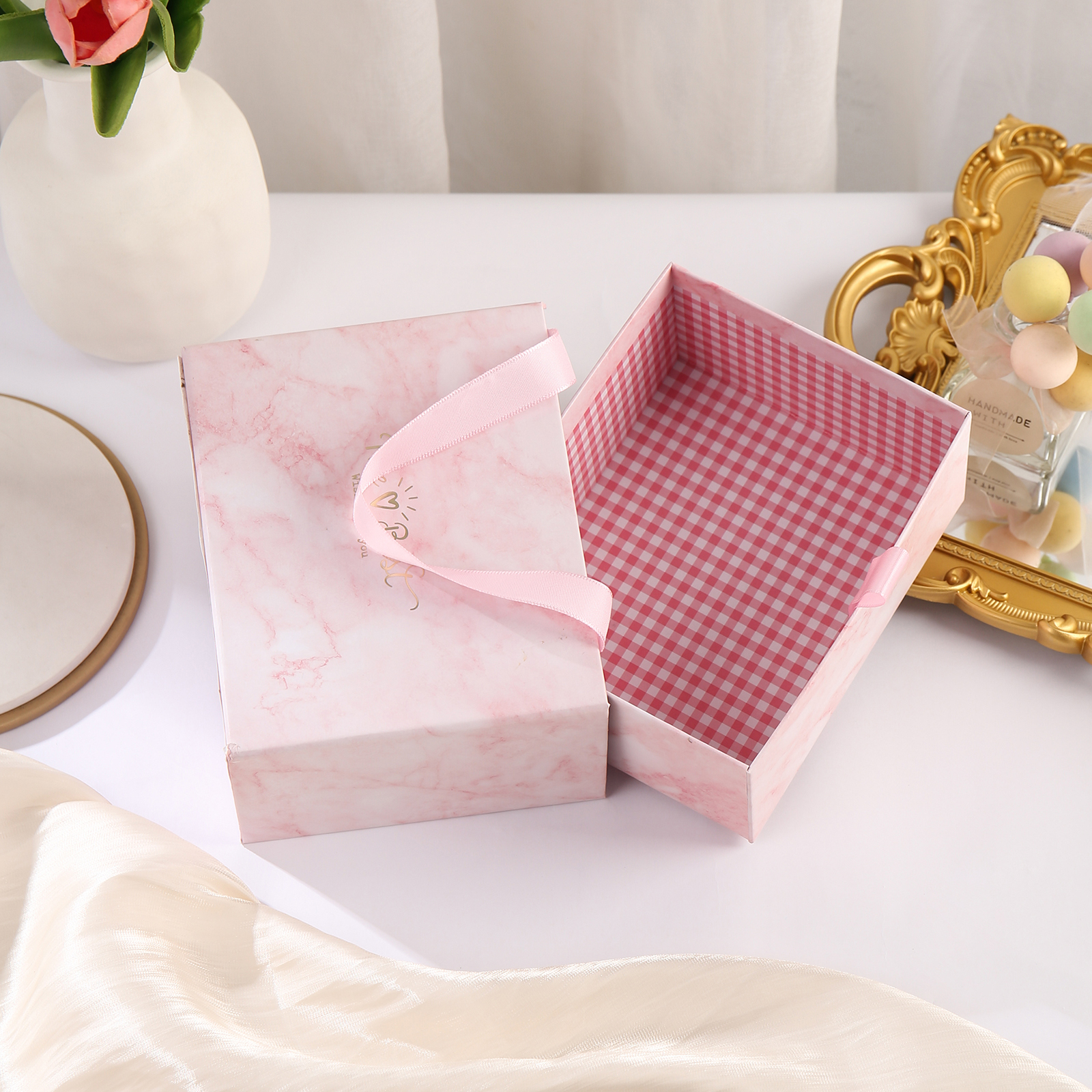 Exquisite Wallet Gift Box Pink Rectangle Gift Packaging-Jessemade AU