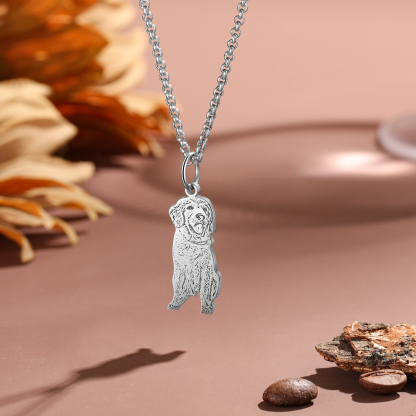 Personalised Pet Gift Custom 1 Pet Photo Necklace Gifts For Her-Jessemade AU