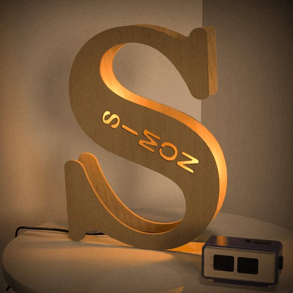 Personalised Name Letter Light S~Z 19/29CM-Jessemade AU