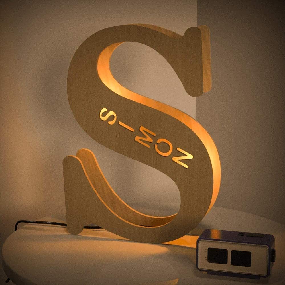 Personalised Name Letter Light S~Z 19/29CM-Jessemade AU