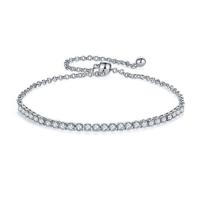 Cubic Zirconia Tennis Bracelet For Women-Jessemade AU