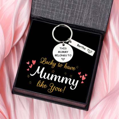 1 Name - Personalised Name Keychain Stainless Steel Keychain Special Gift for Mommy/Mummy-Jessemade AU