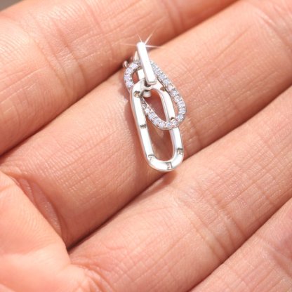 To My Granddaughter Forever Linked Together Necklace in Silver Gift Set-Jessemade AU