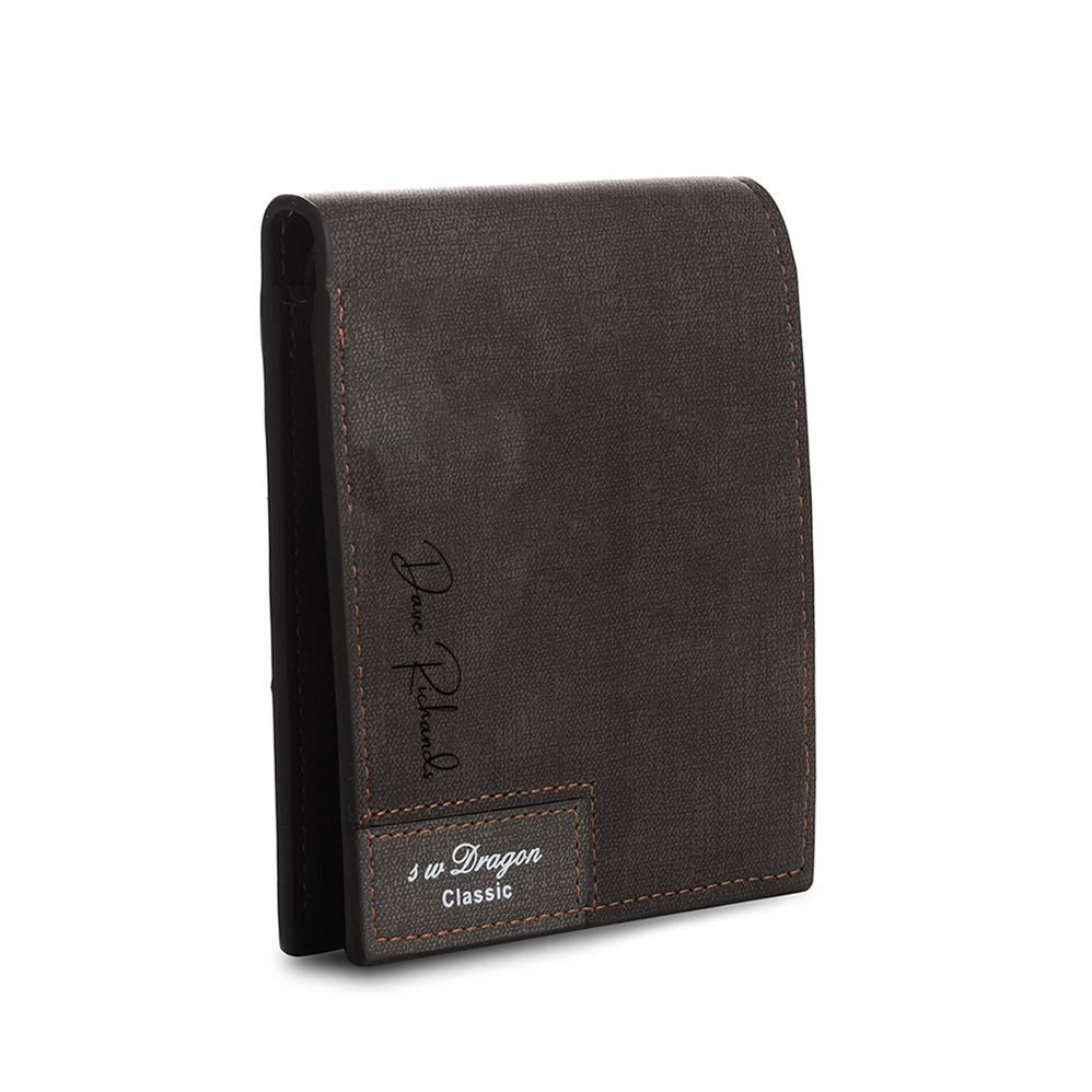 Personalised Name & Photo Billfold Wallet Custom Men's Leather Wallet Gifts for Him Dark Brown-Jessemade AU