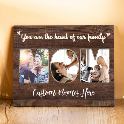 Personalised MOM Picture Board Customised Photos Keepsake Wood Signs Photo Frame Gifts For Mother-Jessemade AU