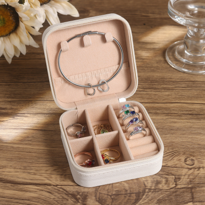 Jewelry Storage Box Gift Box Pink/White/Black Travel Jewelry Box Gifts for Women Girls-Jessemade AU
