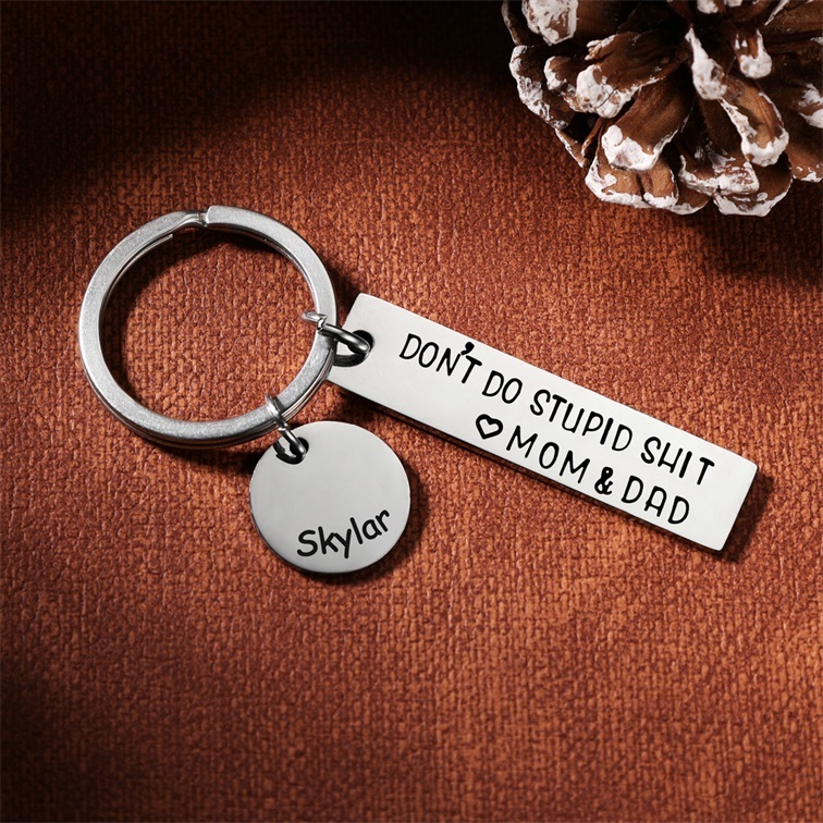 Don't Do Stupid Keychain Personalised Name Gifts for Kids-Jessemade AU
