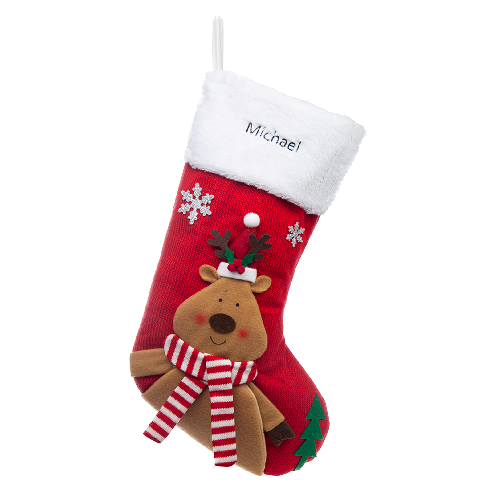 Custom Christmas Needlepoint Stockings Personalised Name Knitting Stockings Decoration-Jessemade AU