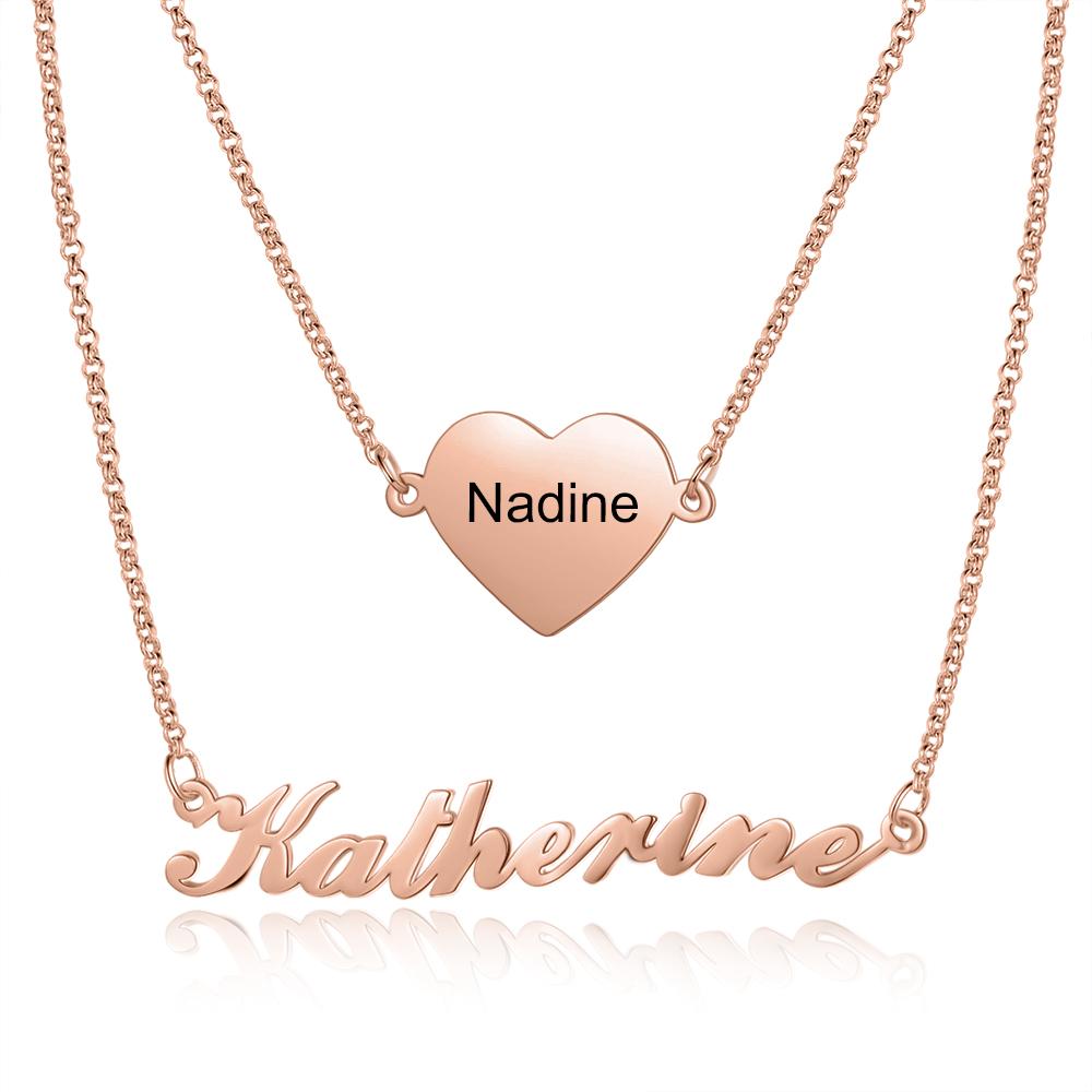 Personalised Necklace Custom 1 Name Necklace Gift For Her-Jessemade AU
