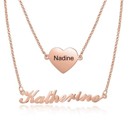 Personalised Necklace Custom 1 Name Necklace Gift For Her-Jessemade AU