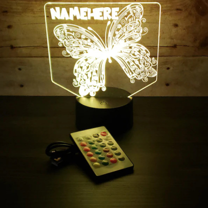Personalised Butterfly Lamp Personalised LED Sign Custom Colourful Name Night Light Gifts For Kids-Jessemade AU
