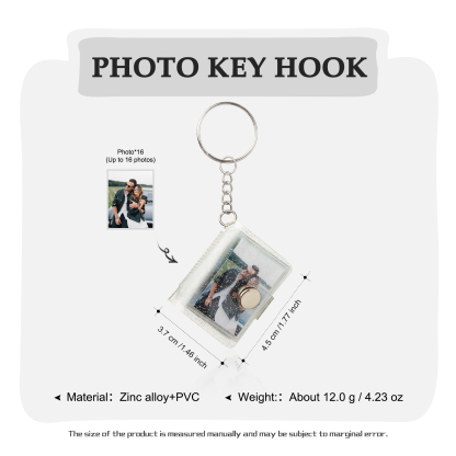 Personalised Mini Photo Album Keychain Custom 16 Photos Keychain Scrapbook  Romantic Gifts-Jessemade AU
