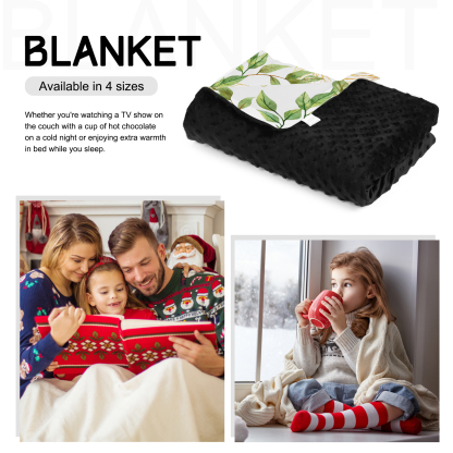 Personalised Giraffe Blanket Custom Name Cute Cartoon Blanket-Jessemade AU