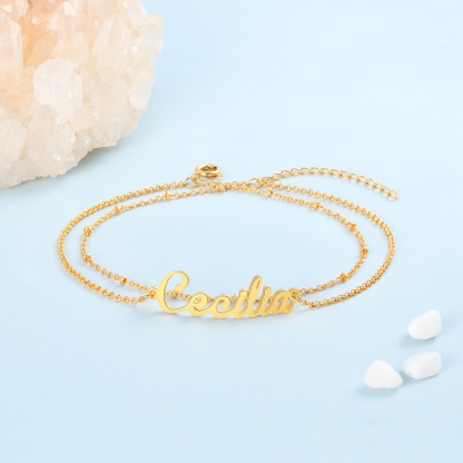 Personalised Name Anklet For The Summer-Next Life Meet Again-Jessemade AU