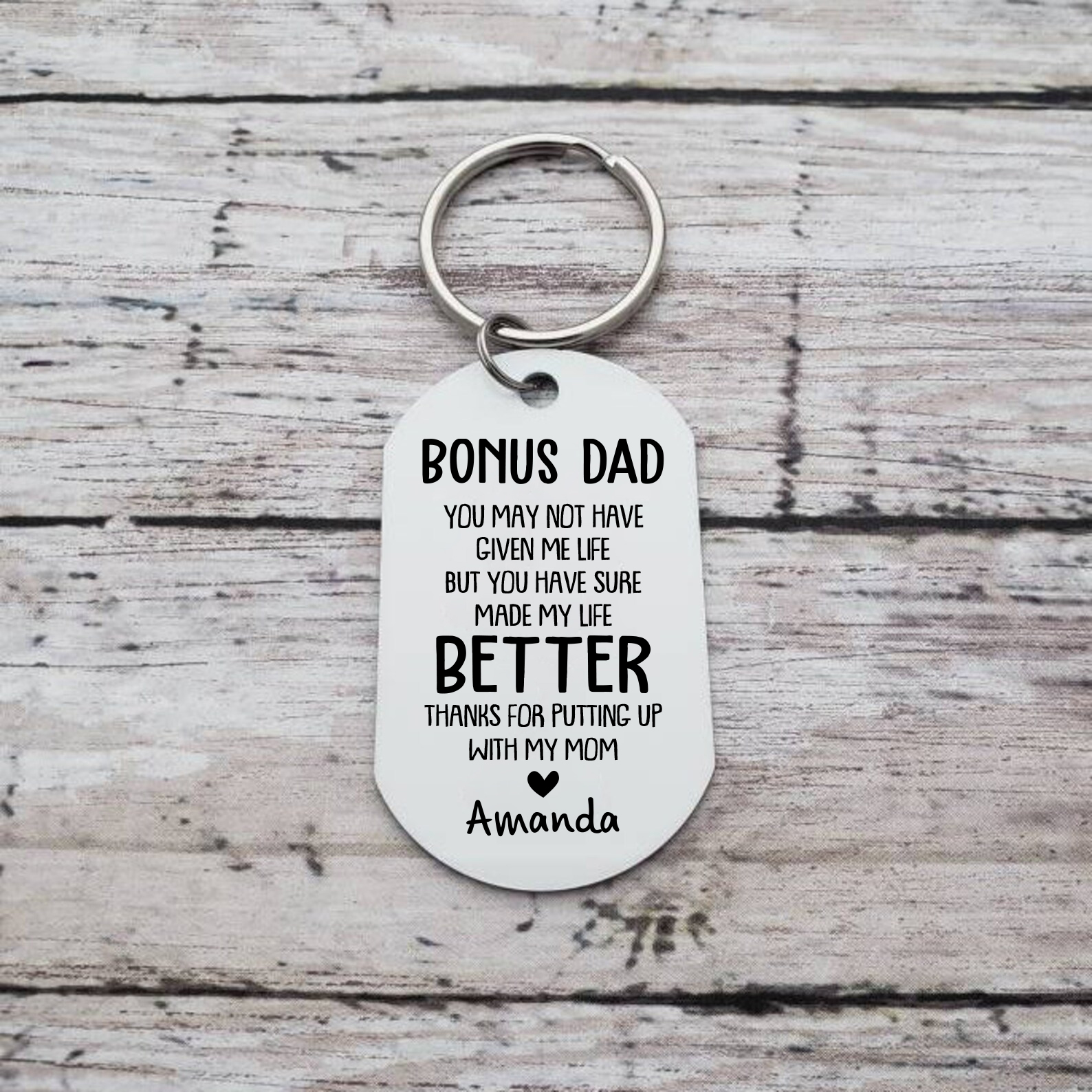 Personalised Photo Keychain Gifts for Dad-You Have Make My Life Better-Jessemade AU