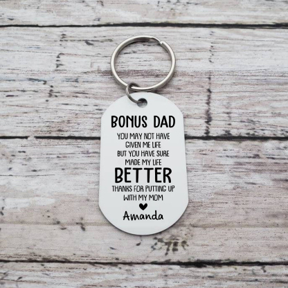 Personalised Photo Keychain Gifts for Dad-You Have Make My Life Better-Jessemade AU