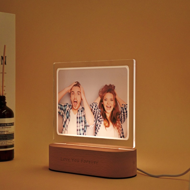 Photo Night Light Personalised 3D Illusion Lamp Gift for Family-Jessemade AU