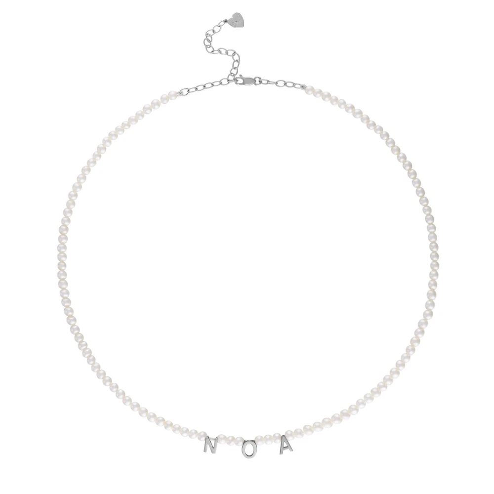 Personalised Pearl Necklace Custom 1 Name Necklace Gift For Her-Jessemade AU