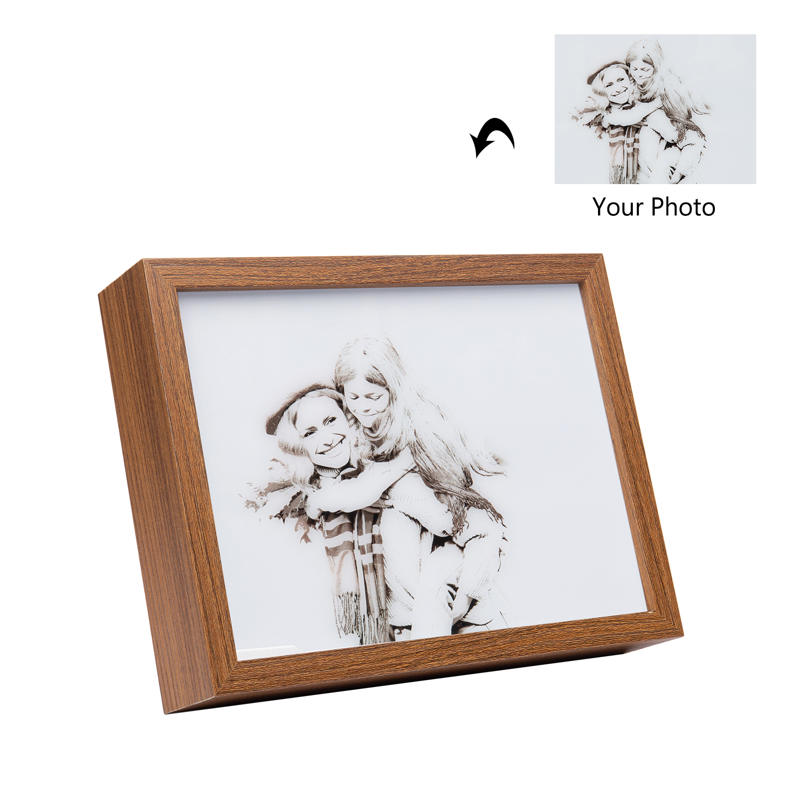 Personalised Photo Frame Night Light Changeable Colour Lamp Home Decor Personalised Gifts for Family Friends-Jessemade AU