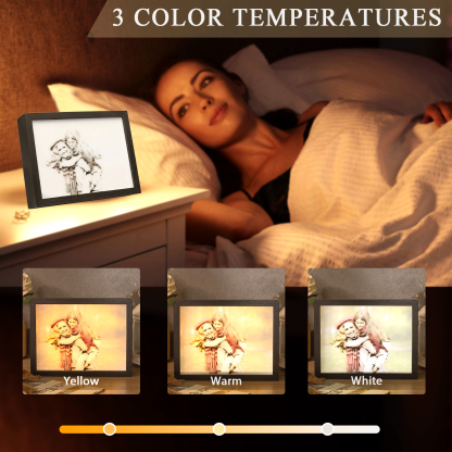 Personalised Photo Frame Night Light Changeable Colour Lamp Home Decor Personalised Gifts for Family Friends-Jessemade AU