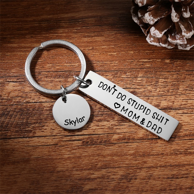 Don't Do Stupid Keychain Personalised Name Gifts for Kids-Jessemade AU