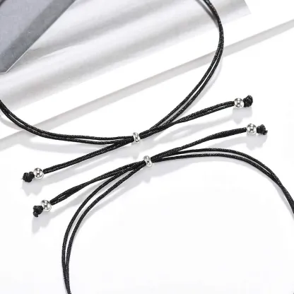 Mother and Daughter Love Heart Bracelet Set Back To School Gift Adjustable String Bracelet-Jessemade AU