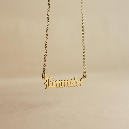 Personalised Butterfly Necklace Custom 1 Name Necklace Gift For Women-Jessemade AU