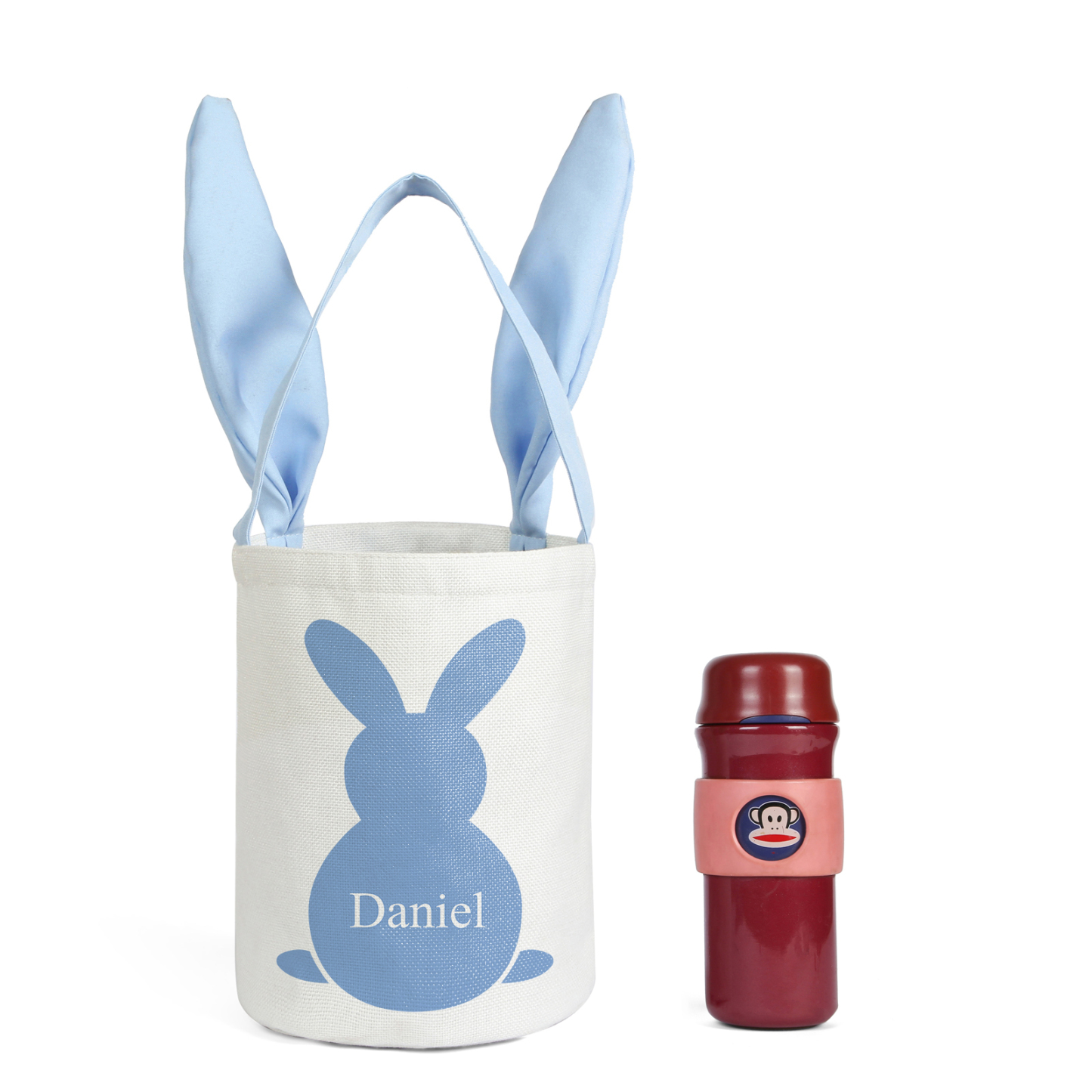 Bunny Tote Bag Personalised Name Bucket Bag Bunny Basket Easter Gifts-Jessemade AU