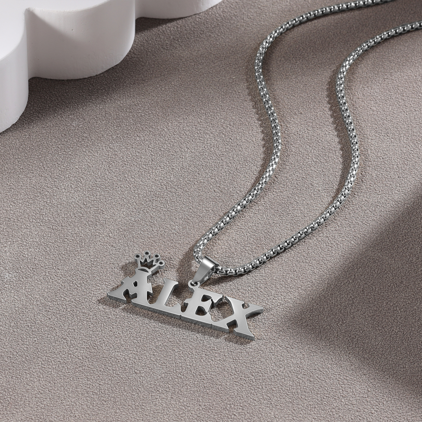 Personalised Crown Name Necklace Classic Jewelry Gift For Her-Jessemade AU