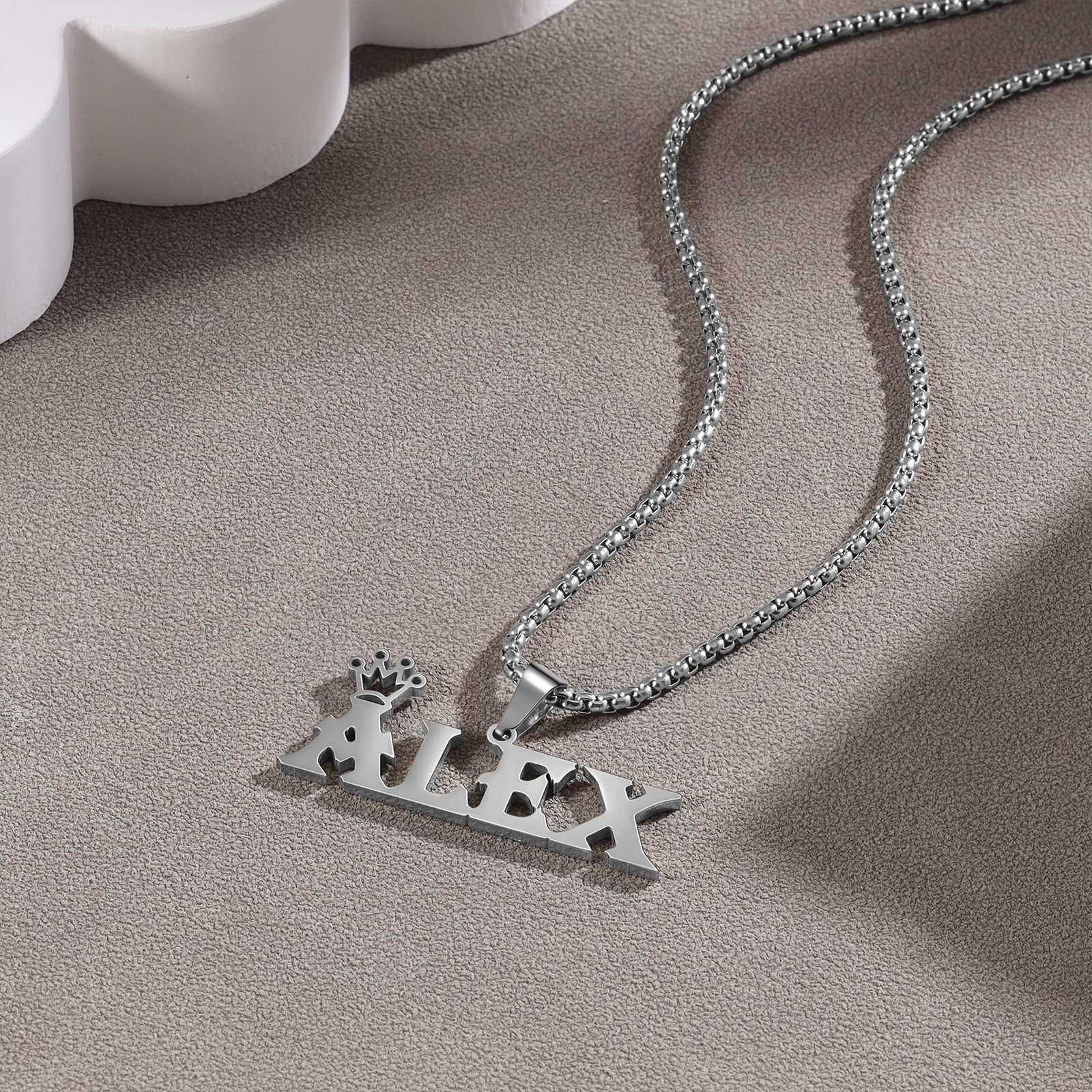 Personalised Crown Name Necklace Classic Jewelry Gift For Her-Jessemade AU