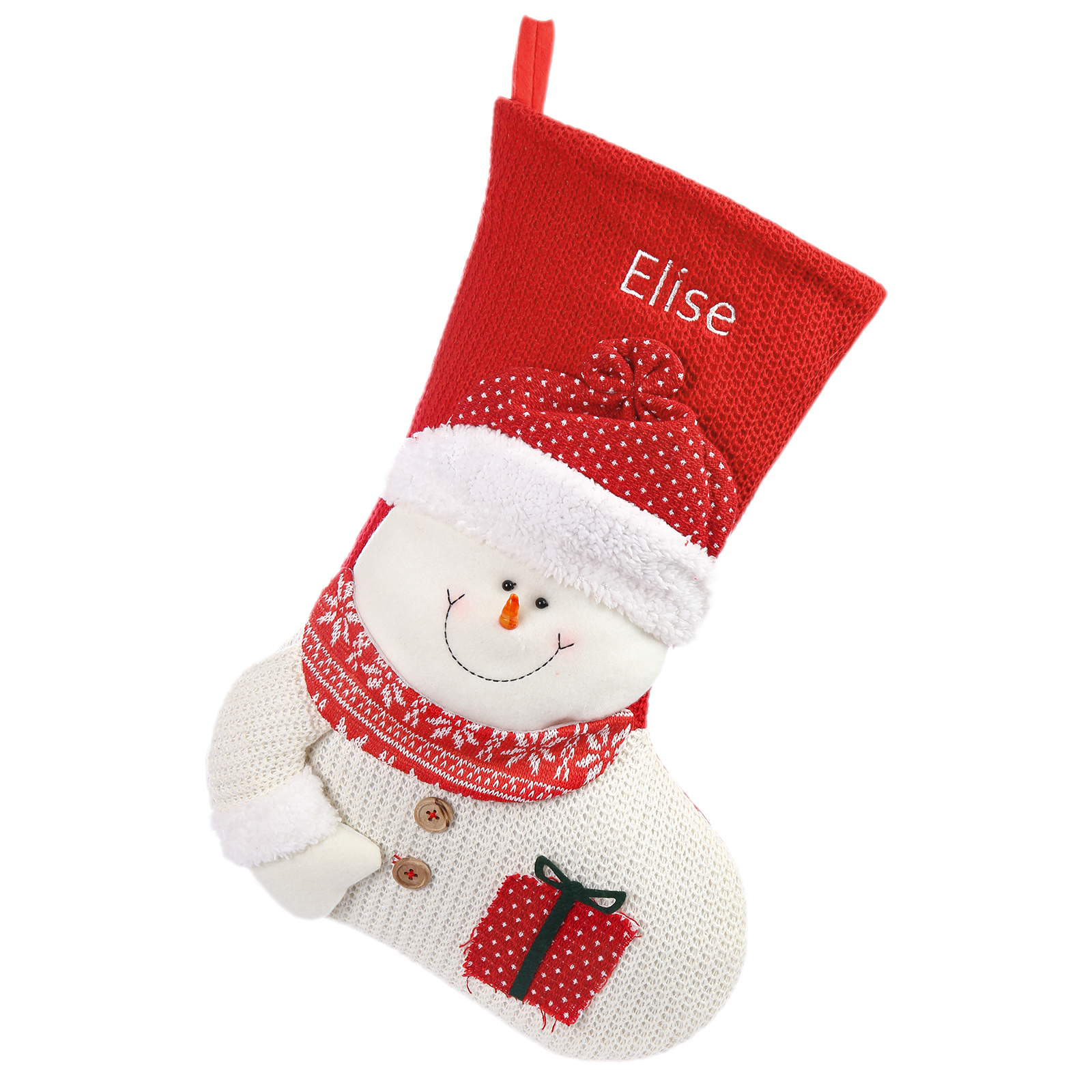 Personalised Christmas Stockings Ornaments Custom 1 Name Christmas Socks Gifts for Family Friends-Jessemade AU