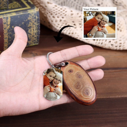 Have Fun Be Safe Make Good Choices Call Your Grandma Keychain Custom Photo Keychain-Jessemade AU