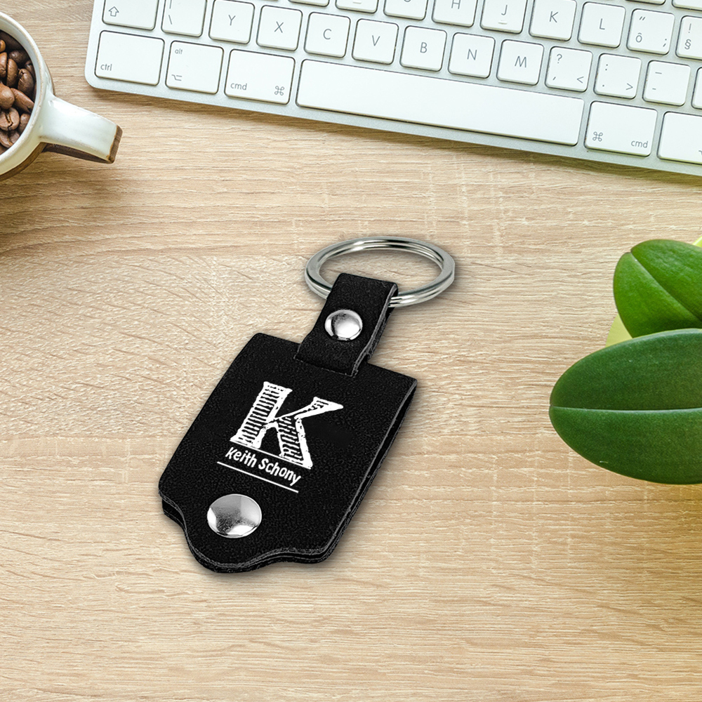 Personalised Photo Keychain Customised Name & Text & Letter Leather Keyring Gifts for Couples/Friends-Jessemade AU